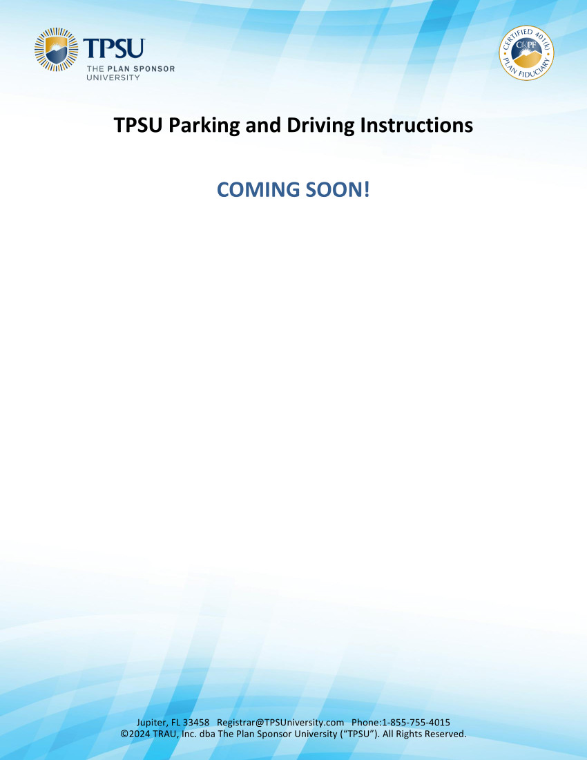 TPSU Agenda
