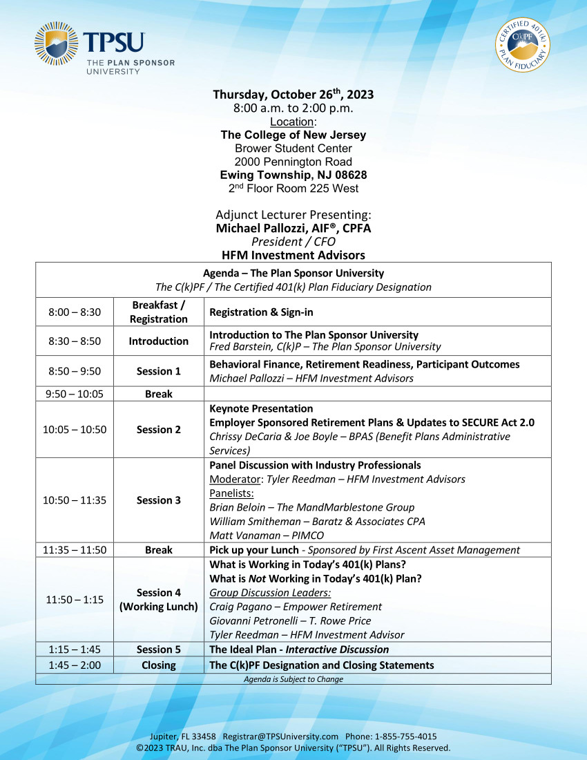 Tpsuagenda In Person Template 8.30amto2.30pm 2023
