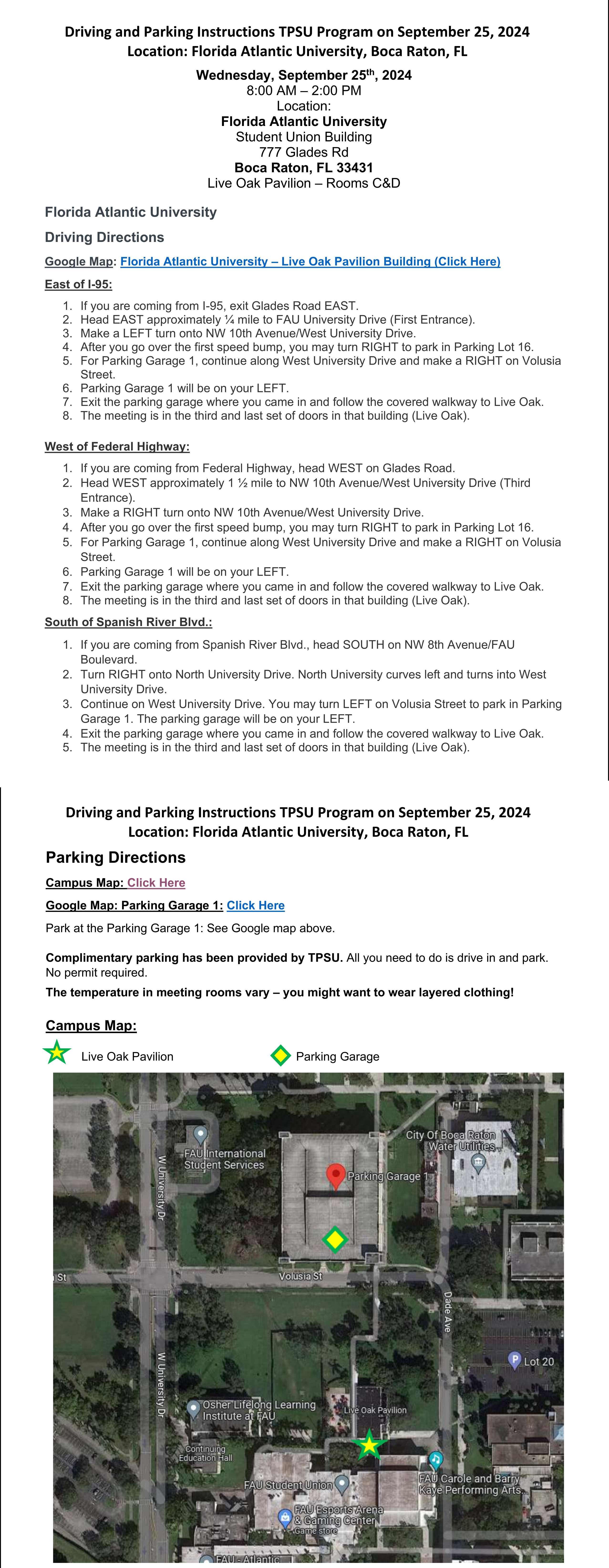 TPSU Agenda