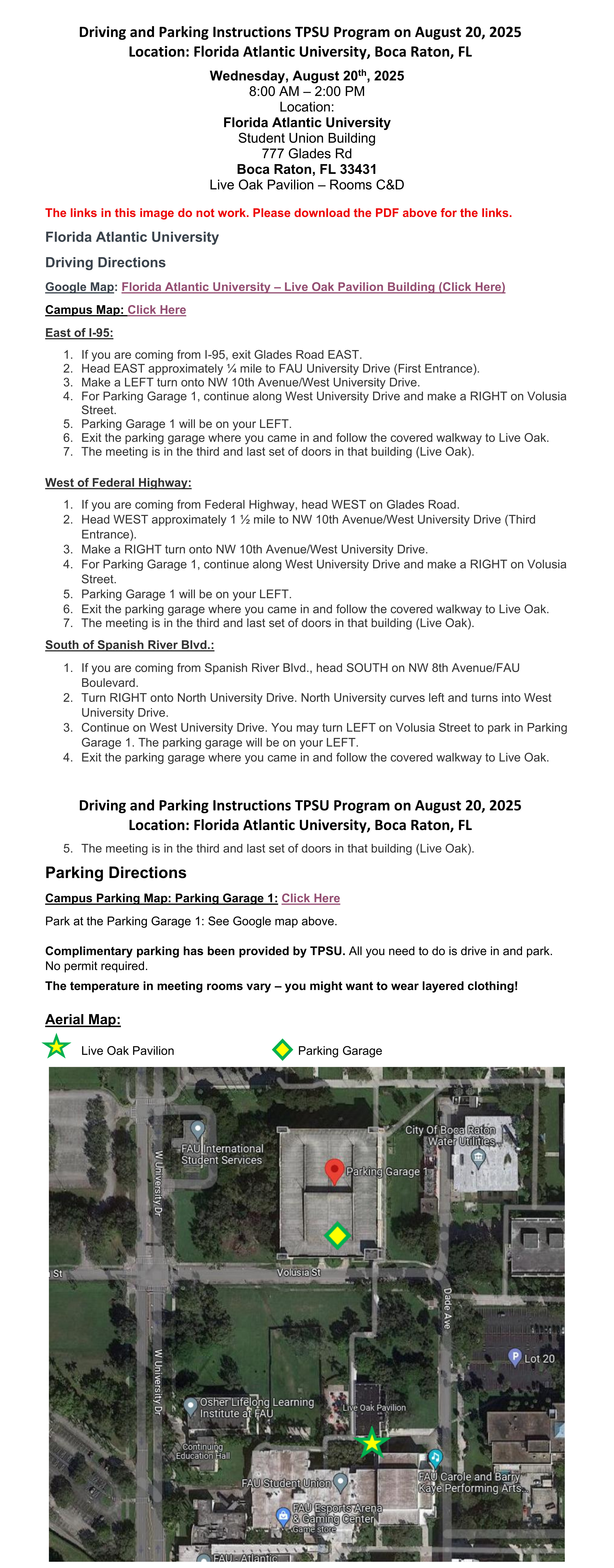 TPSU Agenda