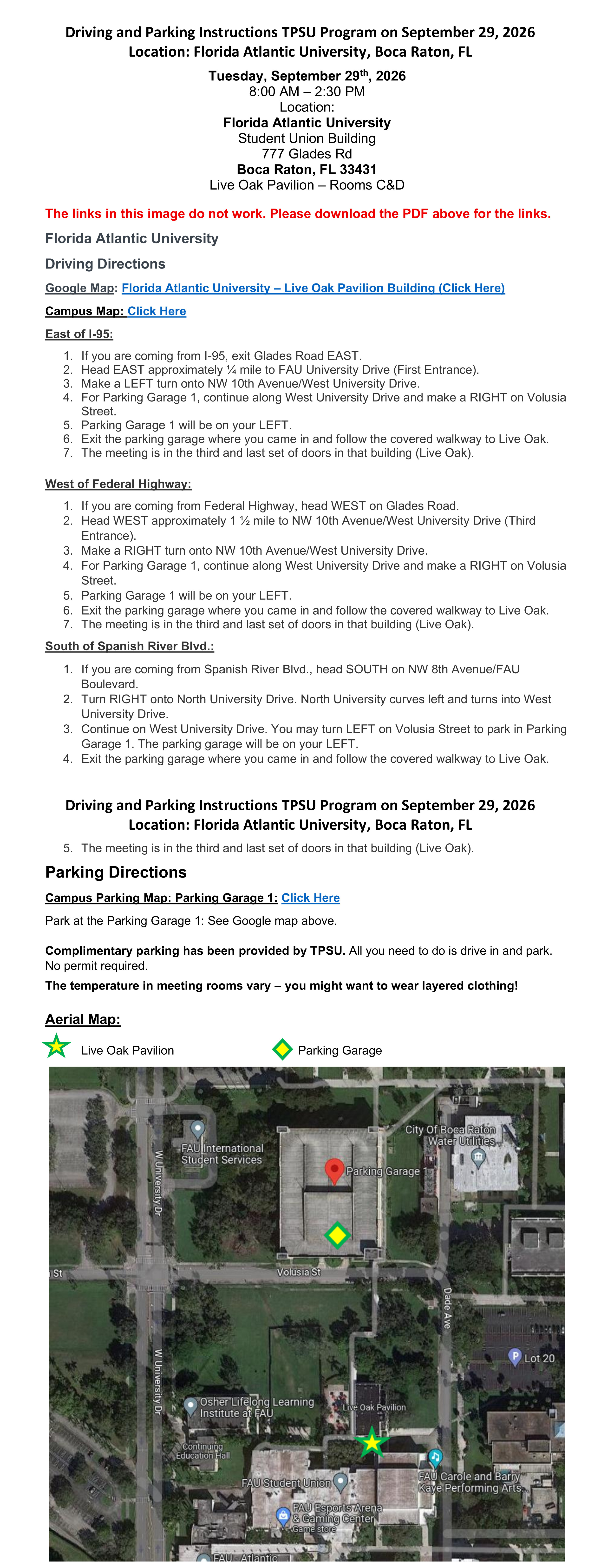 TPSU Agenda